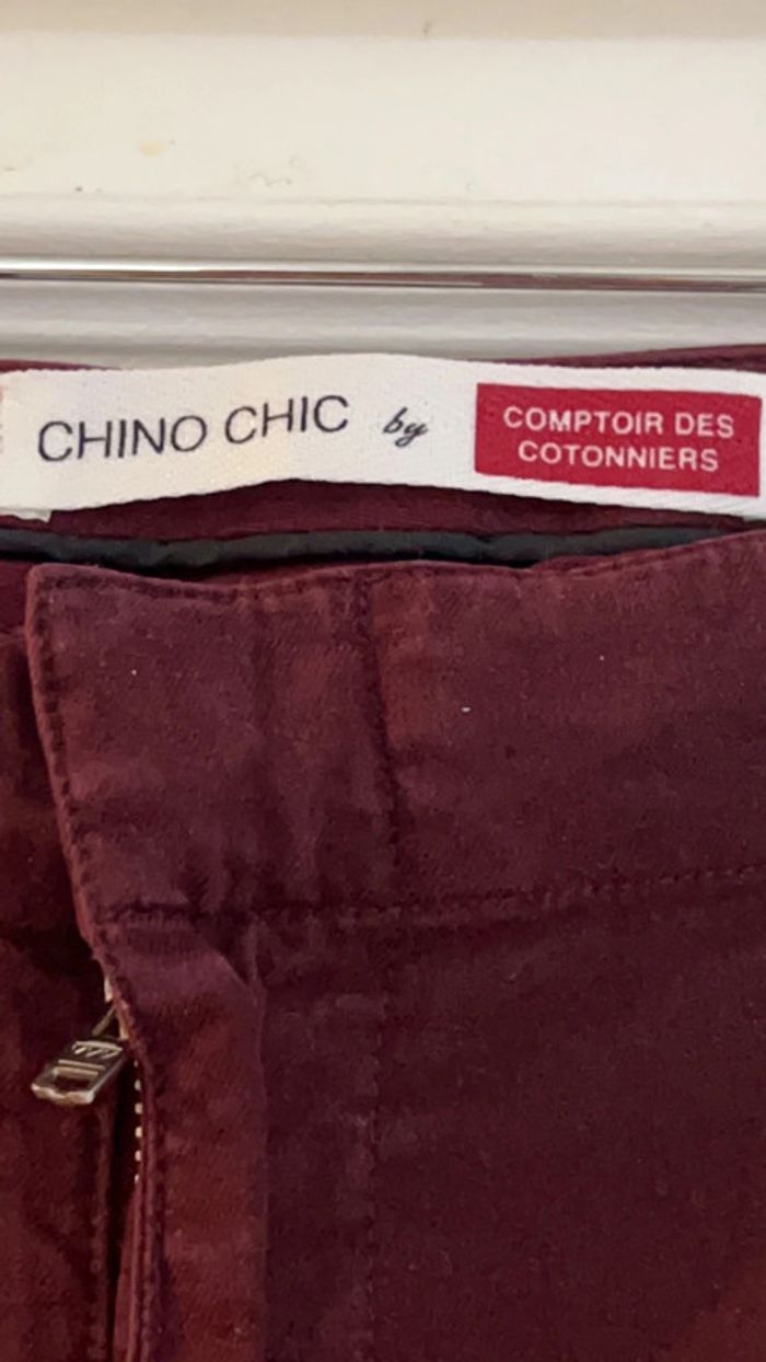 Jeans bordeaux - photo numéro 2