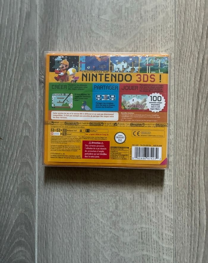 Jeu Nintendo 3ds super Mario maker - photo numéro 2