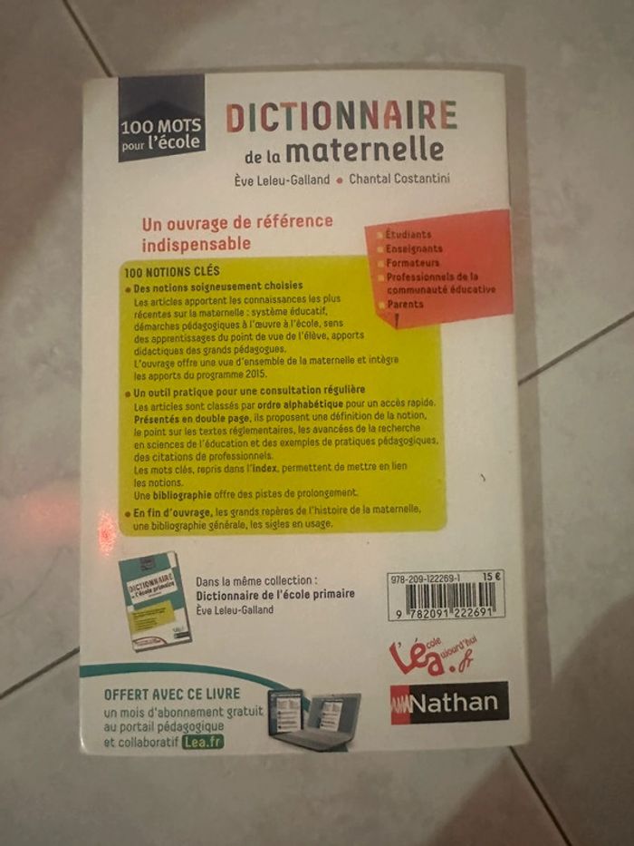 Livre le dictionnaire de l’école maternelle crpe - photo numéro 5