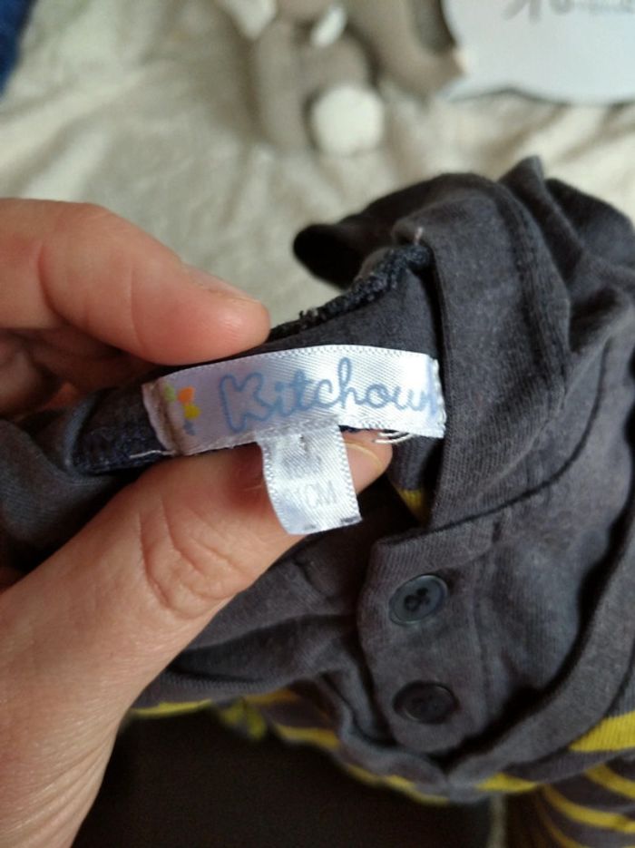 Polo sweat léger à capuche Garçon 18 mois Kitchoun 100% coton - photo numéro 6