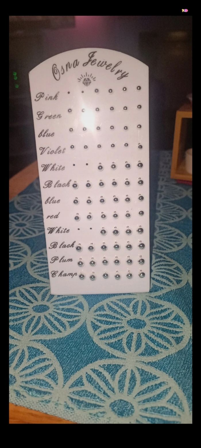 Boucle d'oreille argenté