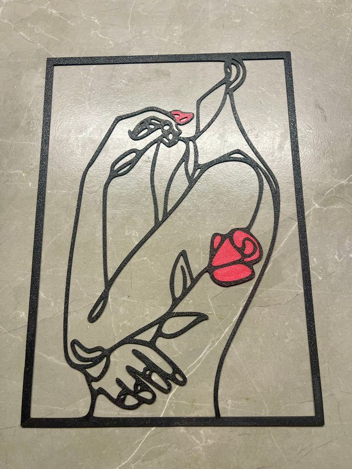 Art Mural  Femme Rose - photo numéro 2