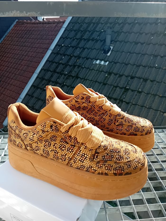 Basket femme haute plate-forme 39 léopard - photo numéro 4