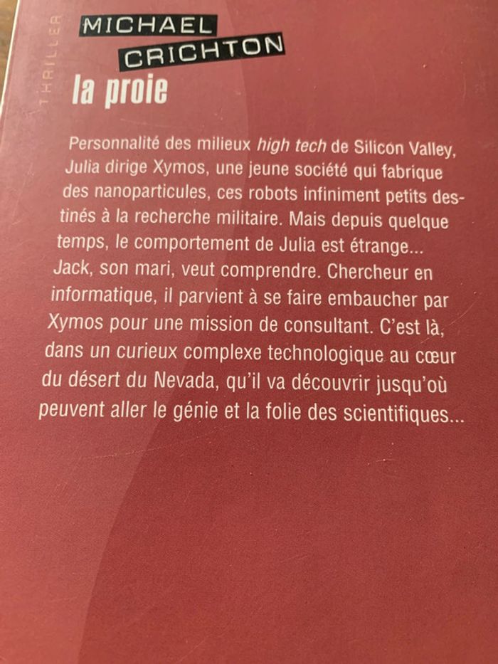 Livre la proie michael crichton - photo numéro 3