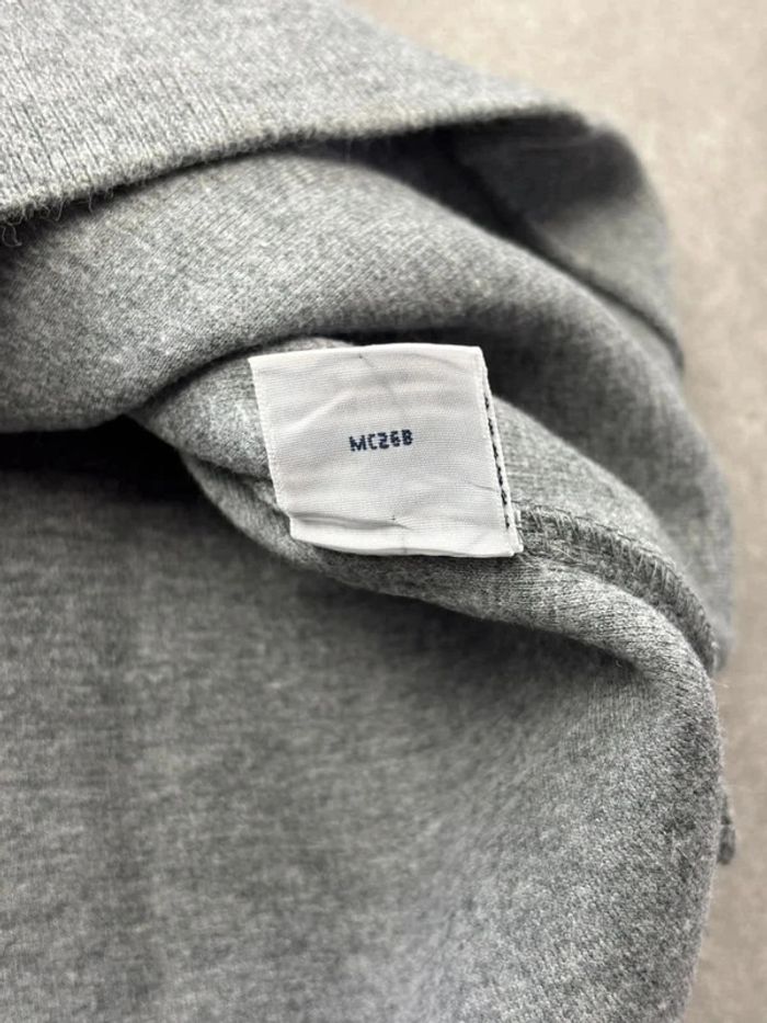 Pull d’hiver half zip 1/4 zip semi zip Ralph Lauren gris logo bleu taille XL homme - photo numéro 9