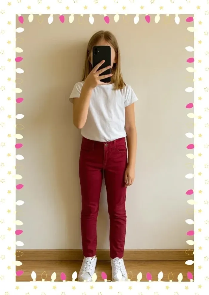 Jean skinny inextenso enfant fille taille 10 ans - photo numéro 2