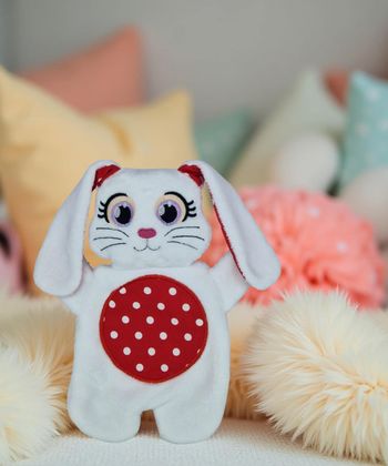 Joli doudou plat Lapin