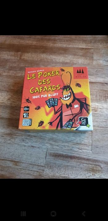 Jeu de société Le poker des cafards