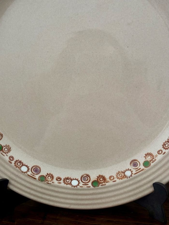 Vintage lot de 6 assiettes à dessert Longwy Betty - photo numéro 7