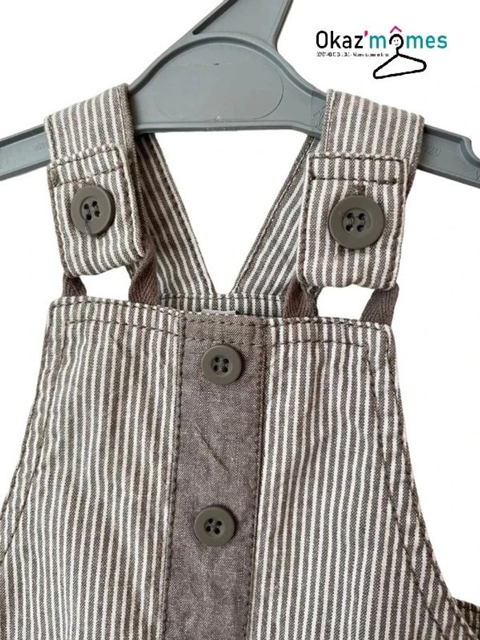 Ensemble d'été salopette courte + T-shirt / polo - bébé garçon 3 mois - photo numéro 4