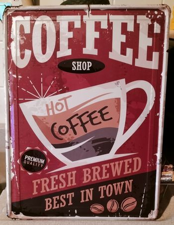 Plaque metal vintage