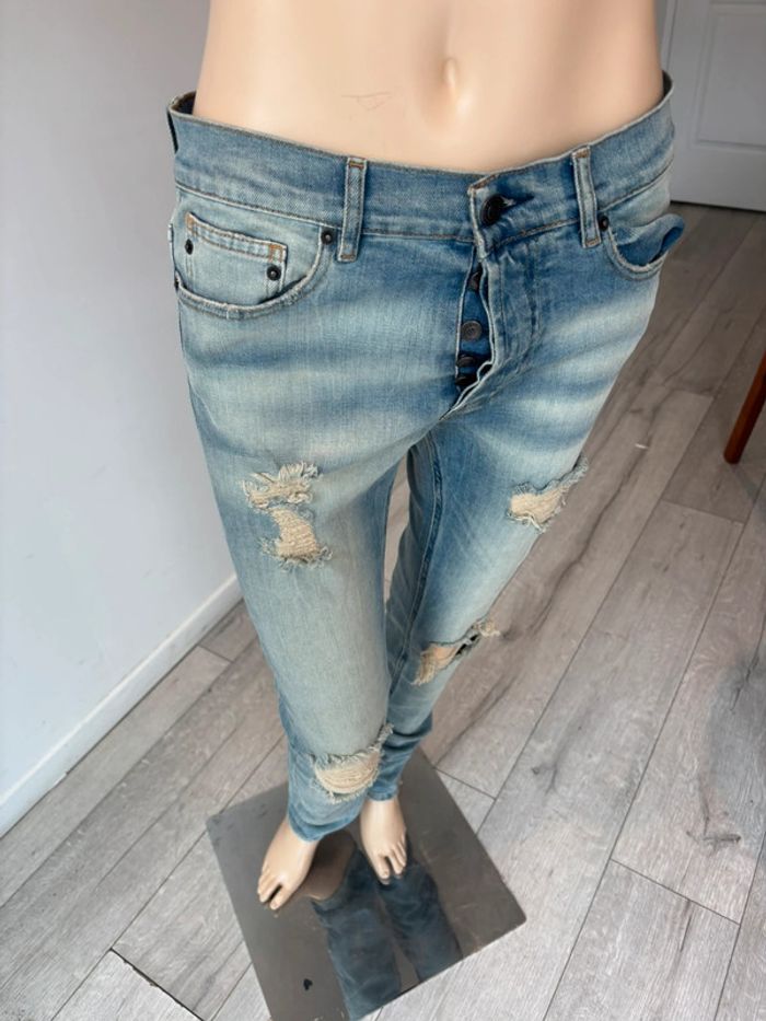 Jeans skinny trouée neuf eleven paris - photo numéro 2