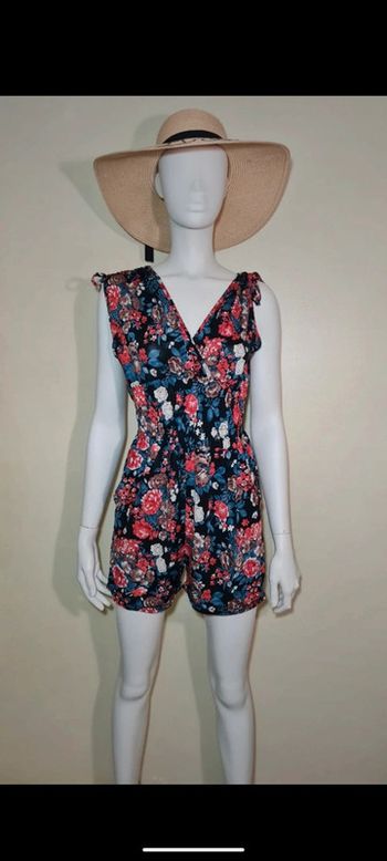 Combi short fleur  S M