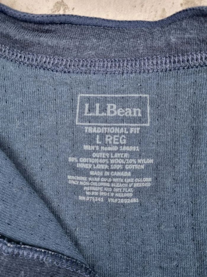 Pull col rond boutons L.L. Bean bleu marine, L Hommes - photo numéro 5