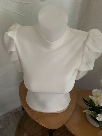 Blouse blanche SHEIN taille XS dos nu