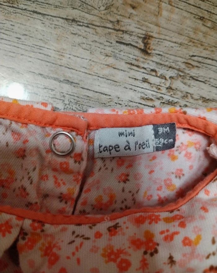 Jolie robe fleurie été fille 3 mois TAO - photo numéro 5