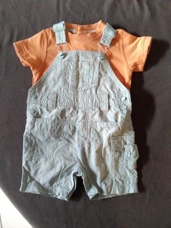 Ensemble salopette été et tee shirt Sergent Major