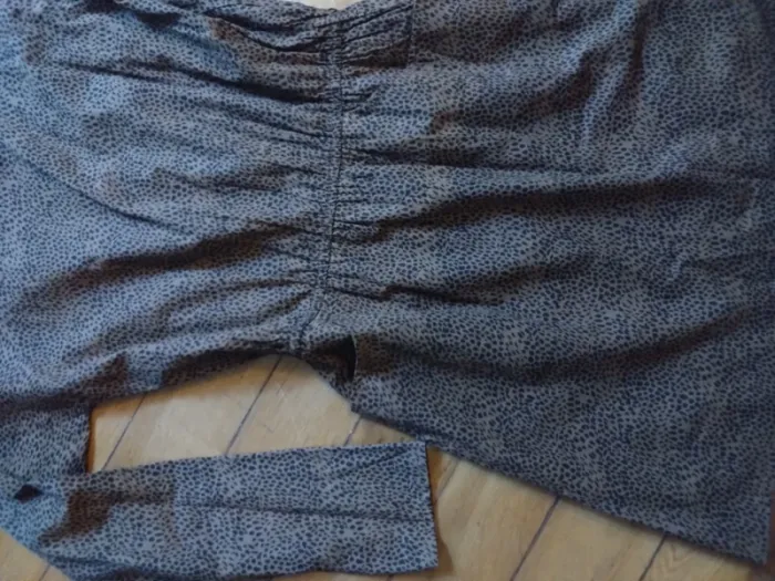 Robe courte Juju S’Amuse Deluxe XS/34 imprimé léopard, cintrée & doublée - photo numéro 3
