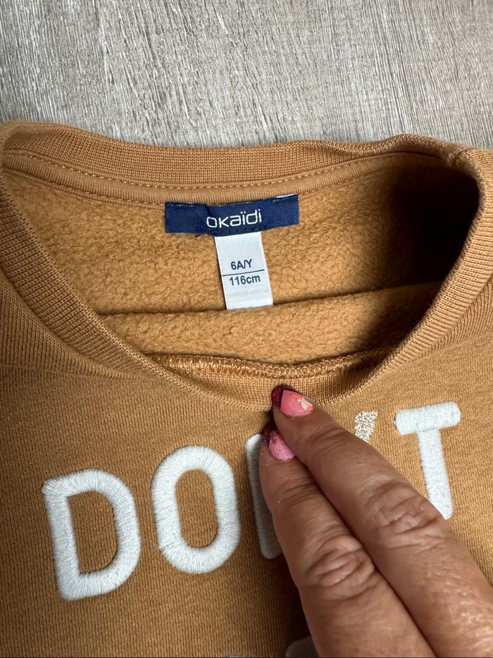 Pull sweat Don’t Worry - taille 6 ans - 116 cm - photo numéro 6