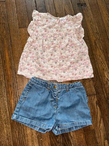 Blouse et short Bout’chou 36 mois