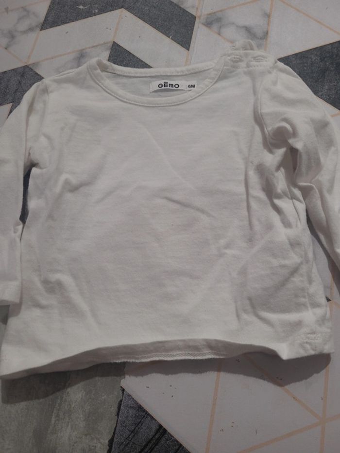 Haut manches longues fille 6 mois - photo numéro 3