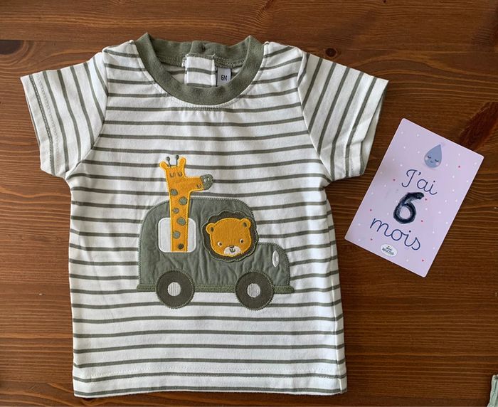 Ensemble T-Shirt + Short 6mois - photo numéro 2