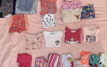 Lot carton vêtements printemps été bébé fille 18mois Sergent Major Du pareil au même Disney