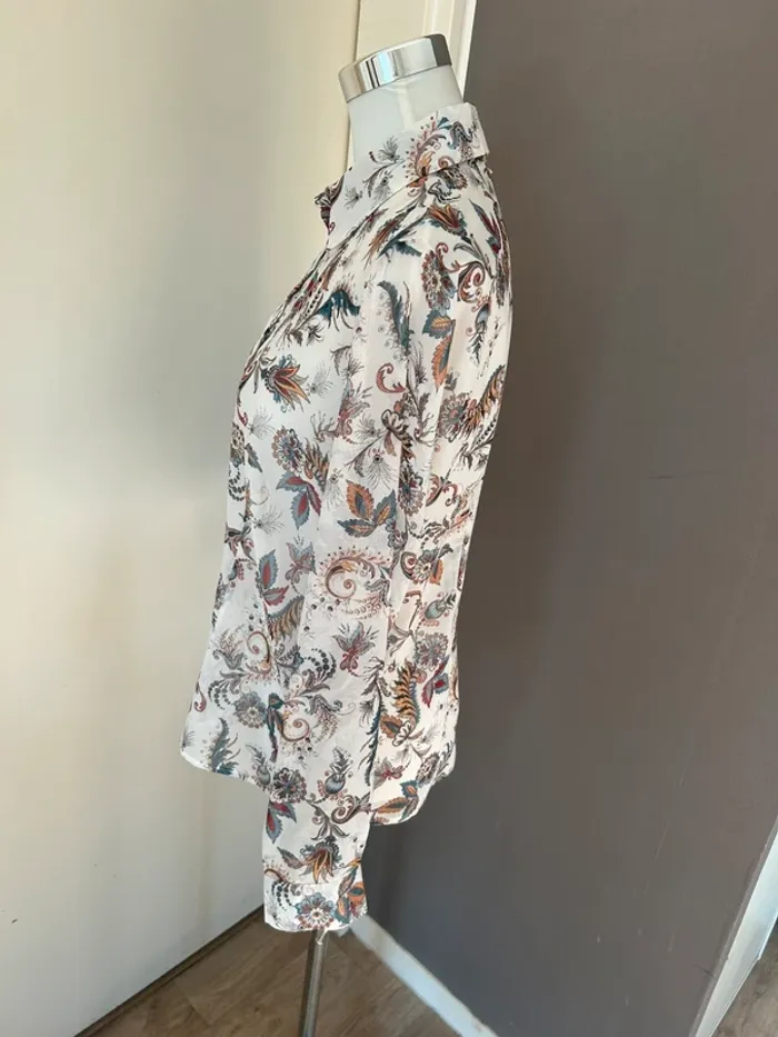 Liu Jo chemise haut voilée imprimée multicolore taille 38 - photo numéro 3