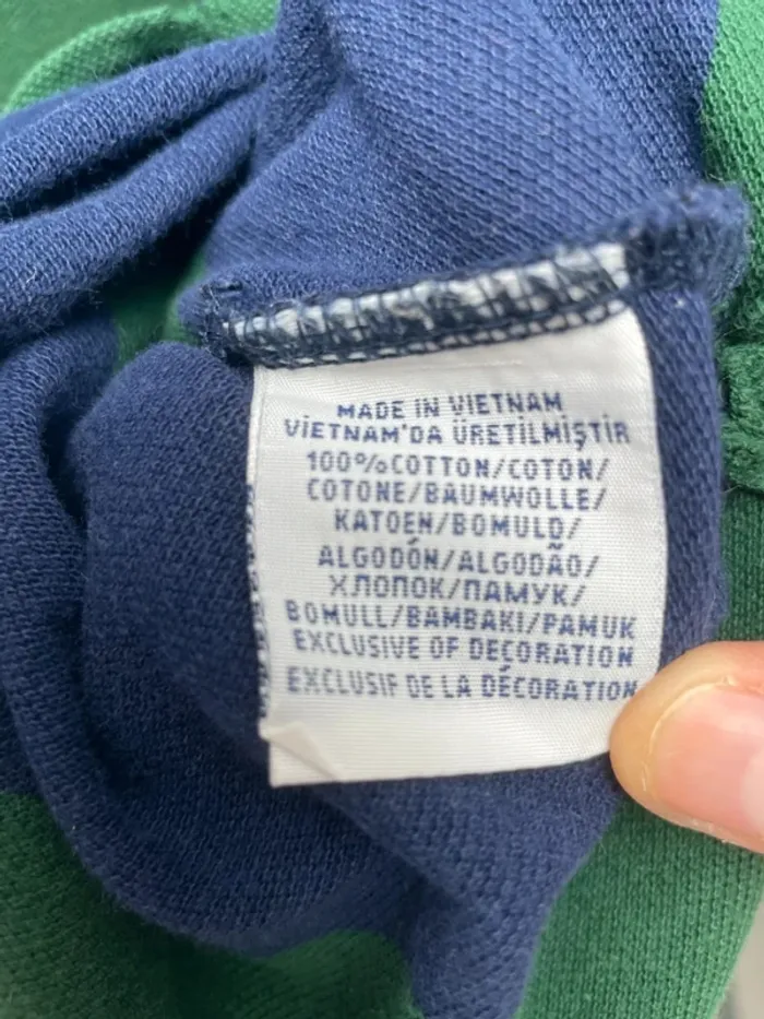 Polo Ralph Lauren vintage embroided green blue Mens M - photo numéro 7