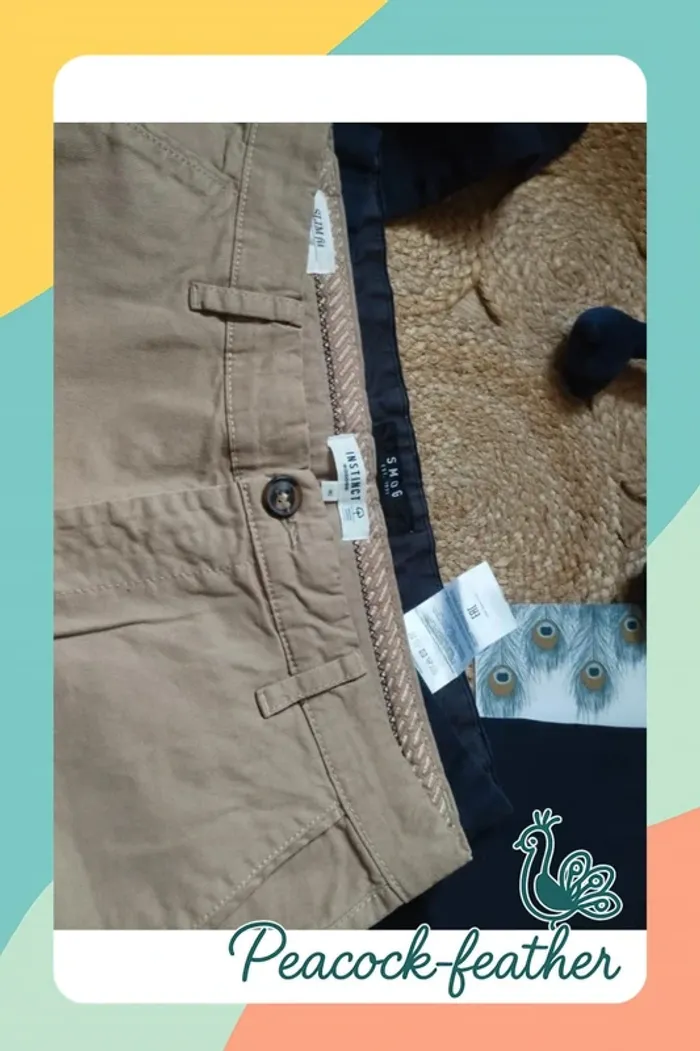Pantalon Chino beige bonobo 40 - photo numéro 9