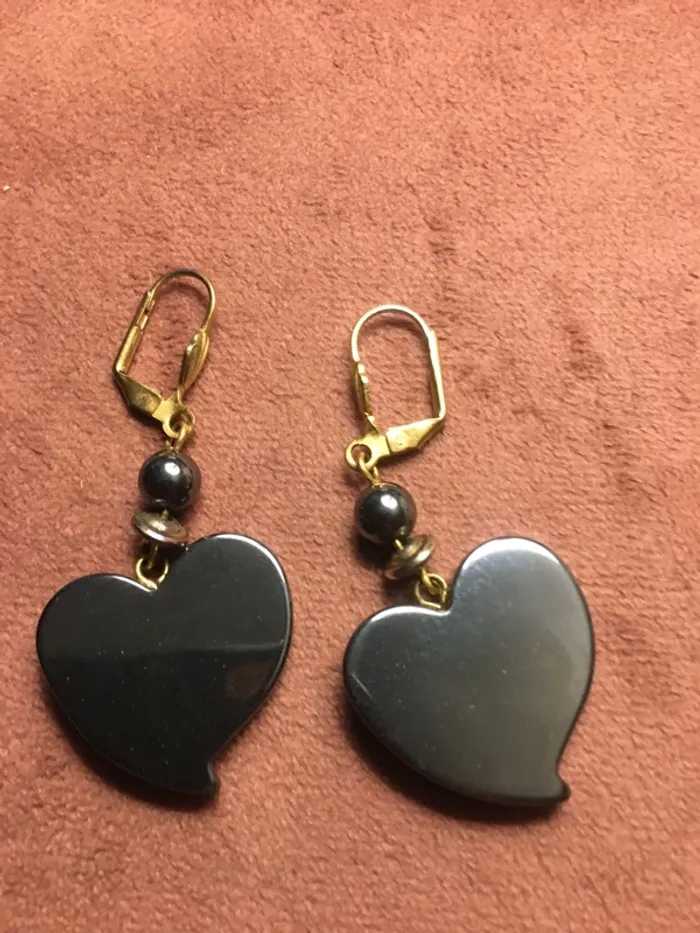 Boucles d’oreilles en hématite - photo numéro 4