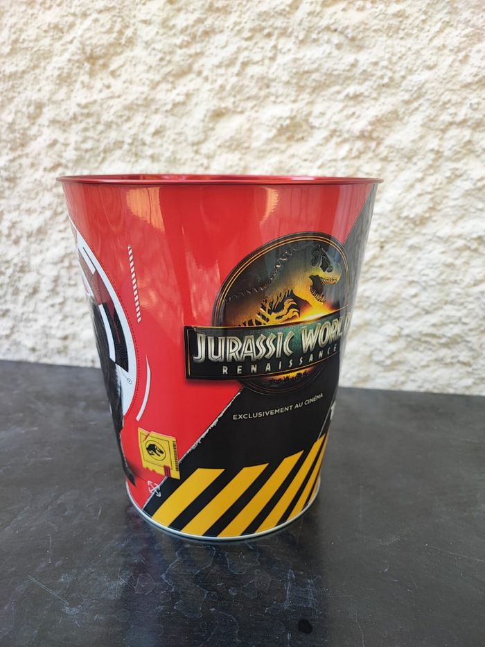 Seau a pop corn en métal Jurassic world rebirth neuf - photo numéro 3