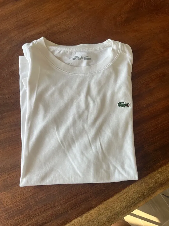 T-shirt blanc - Lacoste