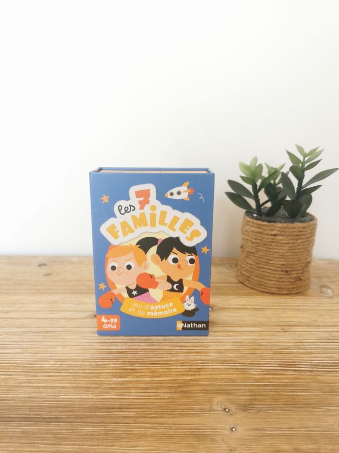 Jeu de cartes Les 7 Familles Jeu de mémoire et d'astuce Nathan