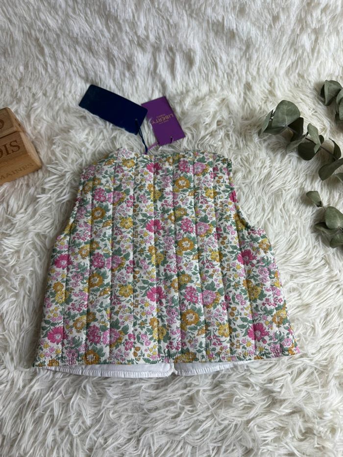 Veste sans manche liberty Cyrillus taille 6 mois - photo numéro 6