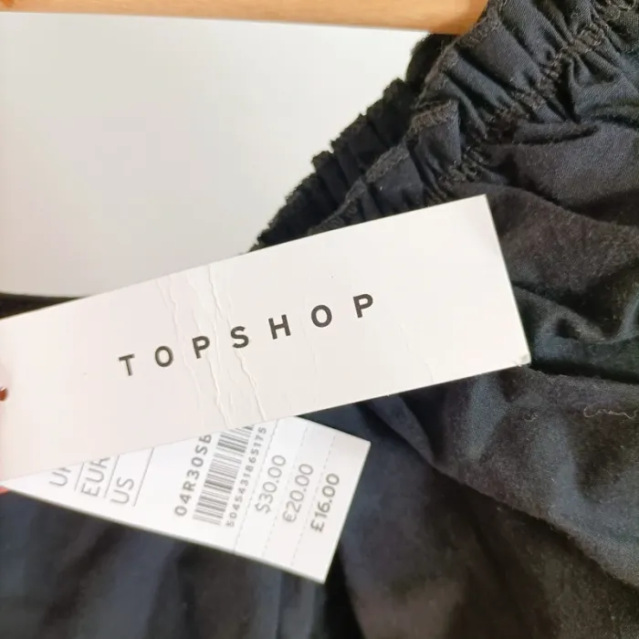 Top noir à manches ballon – Topshop – Taille 38 (M) A672 - photo numéro 7