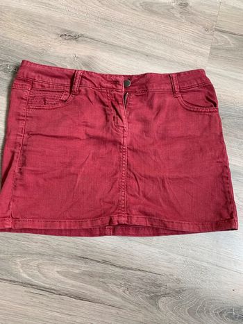 Jupe bordeaux clair