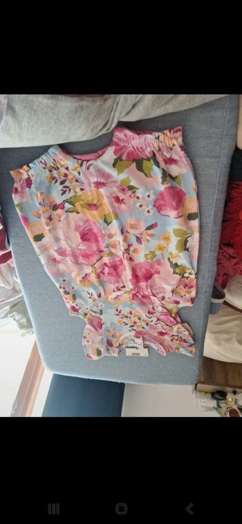 Combinaison fleur short