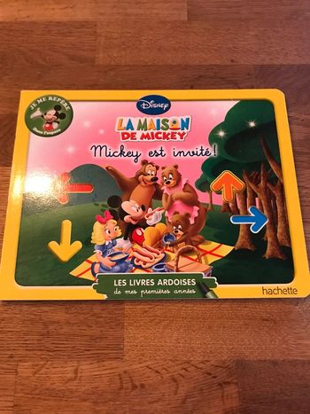 Livre Disney Les livres ardoises de mes premières années La maison de Mickey Mickey est invité !