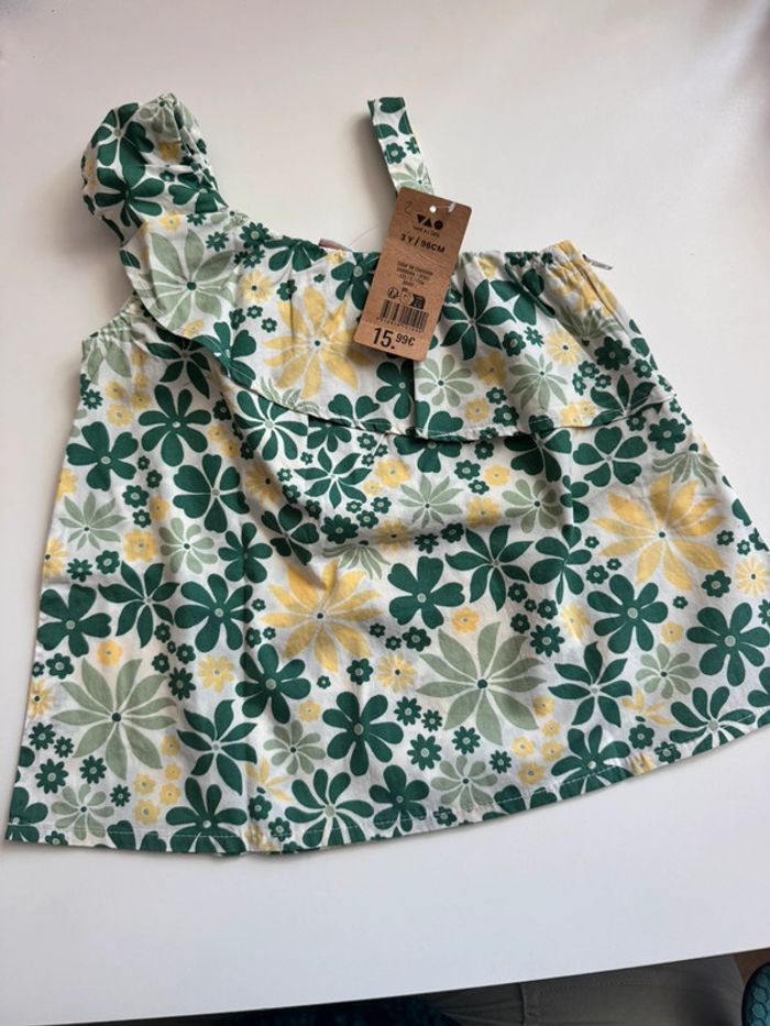 Magnifique petite blouse fille TAO 3 ans neuve avec étiquette