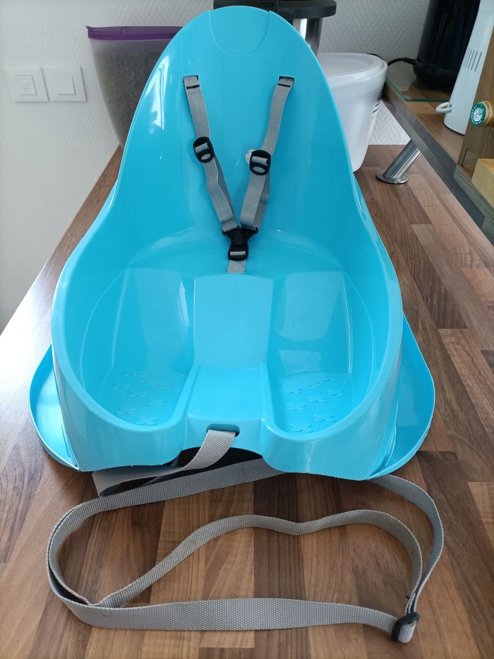 Luge bleu Bébé avec sangles EDA - photo numéro 5