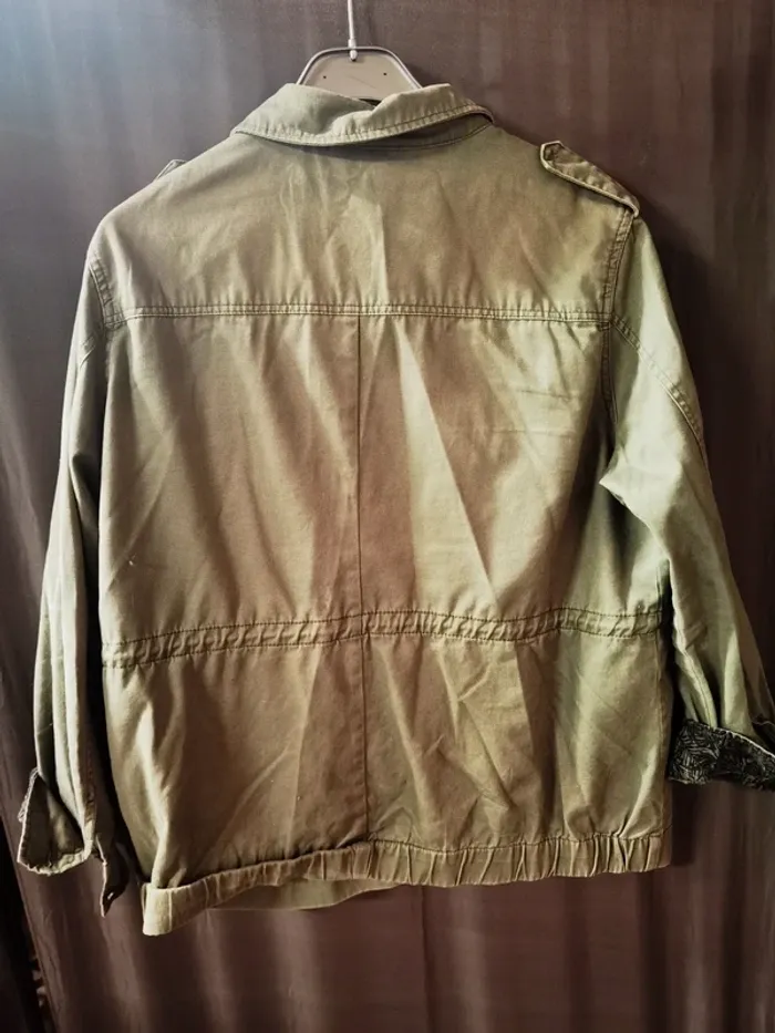 337822 veste en jeans kaki femme XL kiabi - photo numéro 2