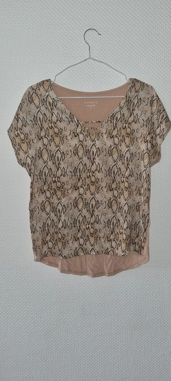 Top / blouse manches courtes taille 34 / XS Camaïeu