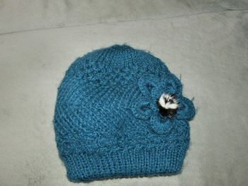 bonnet bleu canard