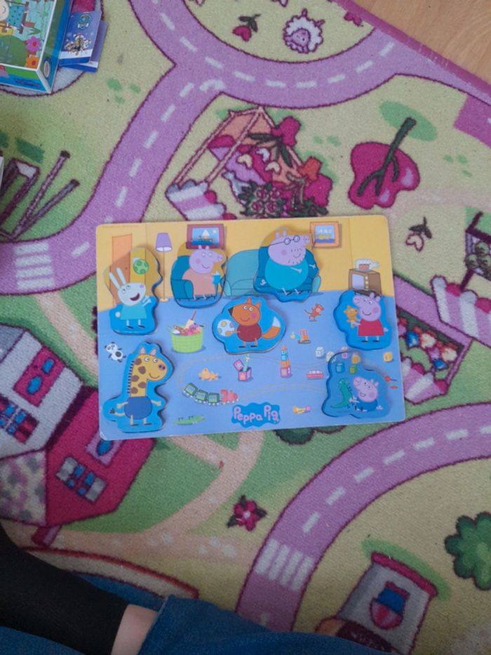 Puzzle en bois peppa pig