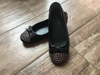 Ballerine noire à strass