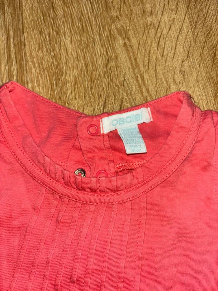 Haut tee shirt fille 18 mois marque obaibi - photo numéro 3