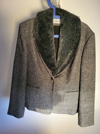 Veste avec col fourrure