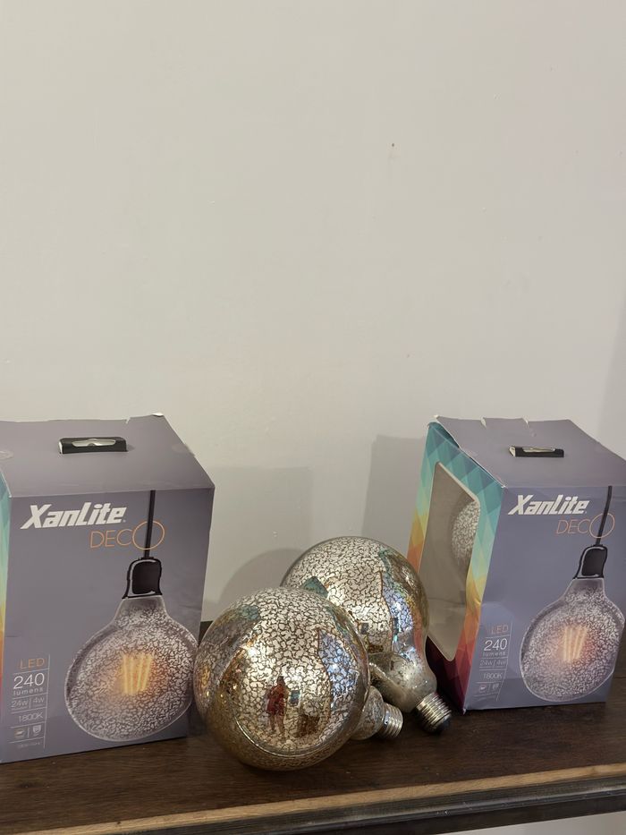 Lot de 4 grosses ampoules décoratives - photo numéro 4