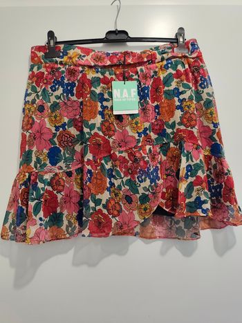 Mini jupe fluide Naf Naf, taille XXL, neuve avec étiquette